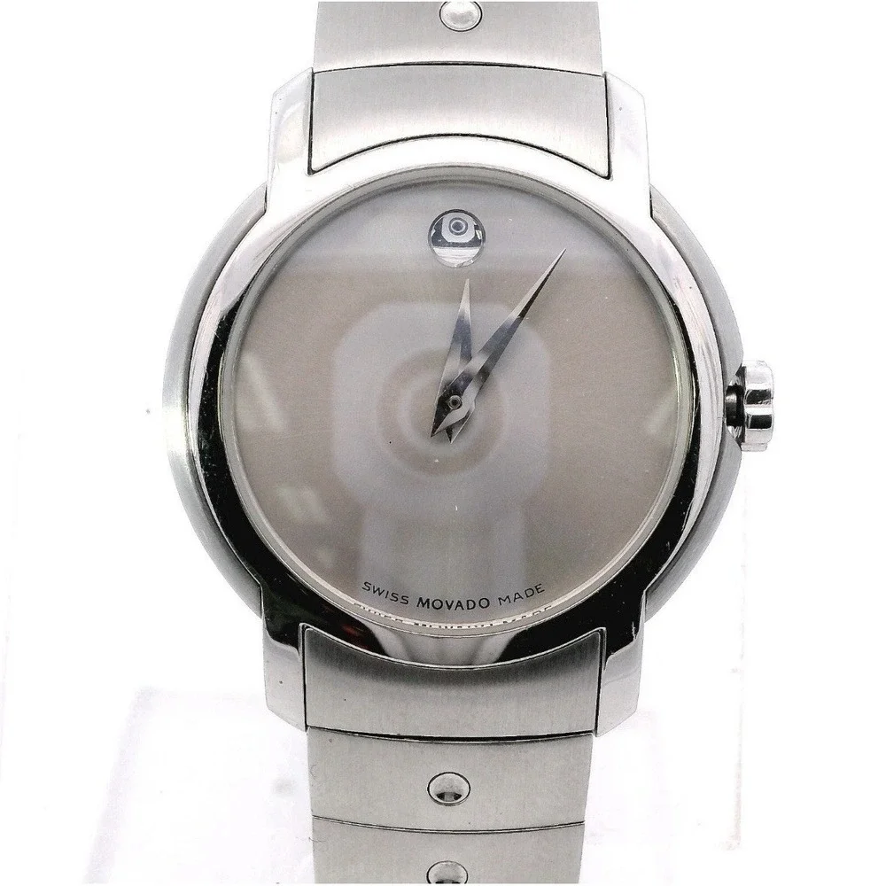 Ladies Movado 0605645 SL Stainless Steel Silver Dial Watch‎